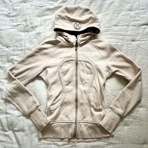 Lululemon Scuba Define OG Jacket Creme and Black Tie Dye Design